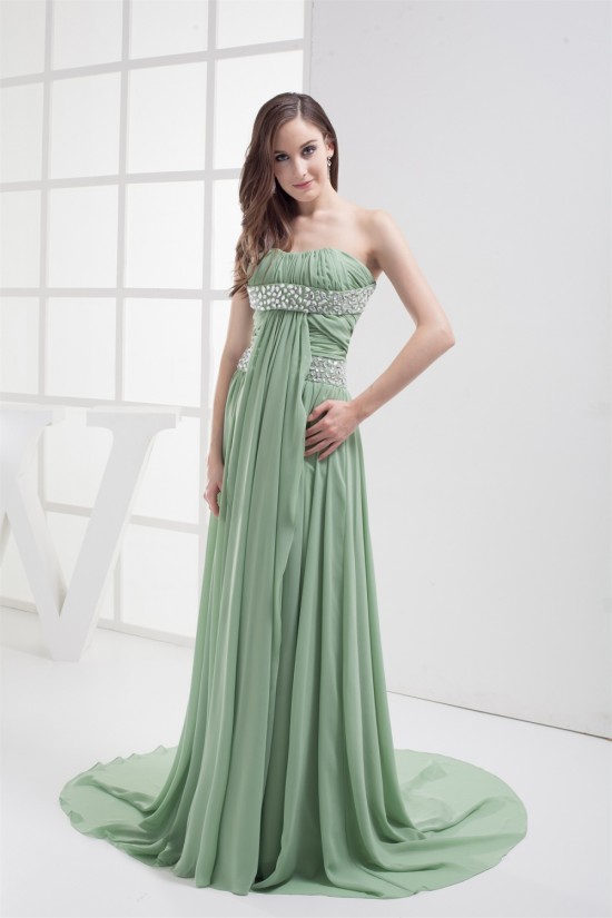 Sheath/Column Sleeveless Chiffon Long Prom Evening Formal Dresses 02020303 Sheath/Column Sleeveless Chiffon Long Prom Evening Formal Dresses 02020303