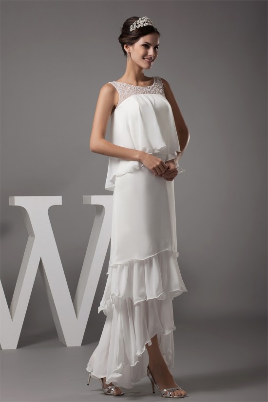 Sheath/Column Sleeveless Scoop Chiffon Long Prom/Formal Evening Dresses 02020305