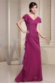 Cap Sleeve Beading Chiffon V-Neck Long Evening Formal Mother of The Bride Dresses 02020309 Cap Sleeve Beading Chiffon V-Neck Long Evening Formal Mother of The Bride Dresses 02020309