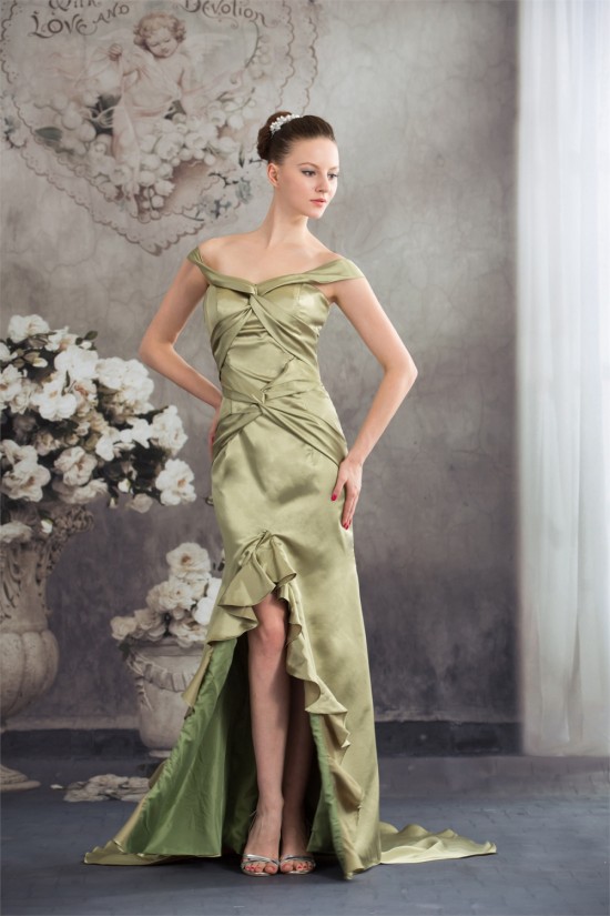Silk like Satin Asymmetrical Straps Off-the-Shoulder Prom/Formal Evening Dresses 02020312 Silk like Satin Asymmetrical Straps Off-the-Shoulder Prom/Formal Evening Dresses 02020312