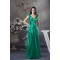 Silk like Satin Beading Floor-Length V-Neck Prom/Formal Evening Dresses 02020313