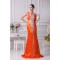 Elegant Silk like Satin Sleeveless V-Neck Mermaid/Trumpet Prom/Formal Evening Dresses 02020320