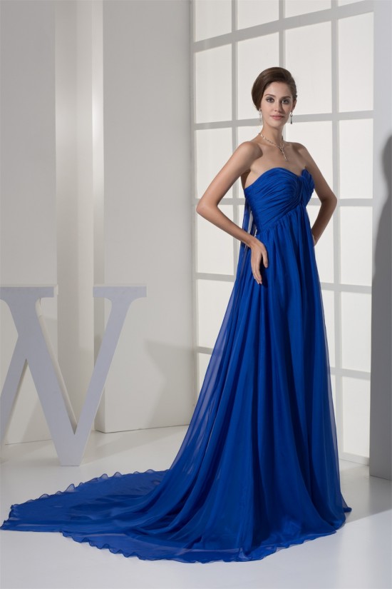 A-Line Sweetheart Long Blue Chiffon Prom/Formal Evening Dresses Maternity Dresses 02020322 A-Line Sweetheart Long Blue Chiffon Prom/Formal Evening Dresses Maternity Dresses 02020322
