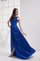 Sleeveless A-Line Silk like Satin Brush Sweep Train Long Blue Prom/Formal Evening Dresses 02020326 Sleeveless A-Line Silk like Satin Brush Sweep Train Long Blue Prom/Formal Evening Dresses 02020326
