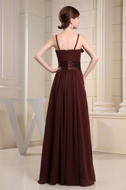 A-Line Square Floor-Length Handmade Flowers Prom/Formal Evening Dresses 02020327