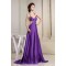 A-Line Straps Beaded Long Purple Prom/Formal Evening Dresses 02020328