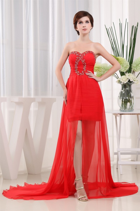 Sleeveless Beading Sweetheart A-Line Chiffon Prom/Formal Evening Dresses 02020338