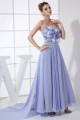 Sheath/Column Sweetheart Brush Sweep Train Chiffon Lace Prom/Formal Evening Dresses 02020343
