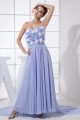 Sheath/Column Sweetheart Brush Sweep Train Chiffon Lace Prom/Formal Evening Dresses 02020343