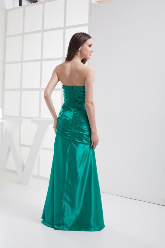 Sleeveless Brush Sweep Train Silk like Satin Prom/Formal Evening Dresses 02020346 Sleeveless Brush Sweep Train Silk like Satin Prom/Formal Evening Dresses 02020346