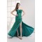 Sleeveless Brush Sweep Train Silk like Satin Prom/Formal Evening Dresses 02020346
