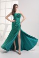 Sleeveless Brush Sweep Train Silk like Satin Prom/Formal Evening Dresses 02020346