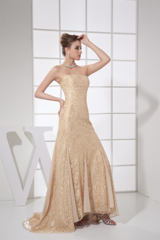 Sleeveless Chiffon Lace Long Prom/Formal Evening Dresses 02020348