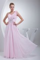 A-Line Sleeveless Chiffon Beading Long Pink Prom/Formal Evening Bridesmaid Dresses 02020350 A-Line Sleeveless Chiffon Beading Long Pink Prom/Formal Evening Bridesmaid Dresses 02020350
