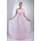 A-Line Sleeveless Chiffon Beading Long Pink Prom/Formal Evening Bridesmaid Dresses 02020350