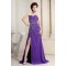 Sleeveless Chiffon Beading Long Purple Prom/Formal Evening Dresses 02020351