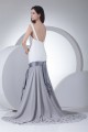 Sleeveless Chiffon Taffeta Silk like Satin Prom/Formal Evening Dresses 02020355