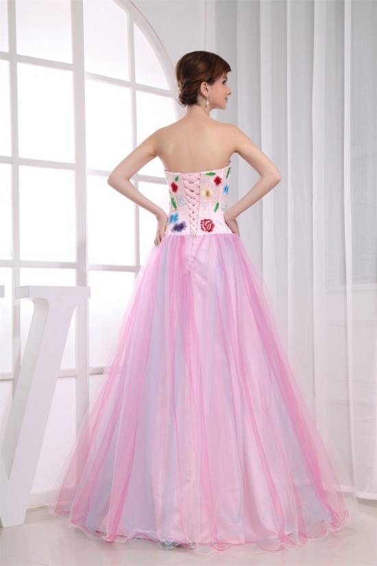 A-Line Sleeveless Floor-Length Embroidery Sweetheart Prom/Formal Evening Dresses 02020360