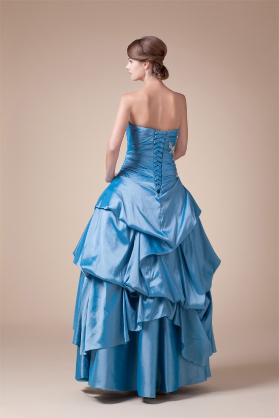 Sleeveless Floor-Length Princess Strapless Prom/Formal Evening Dresses 02020363