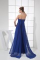 Sheath/Column Floor-Length Ruffles Chiffon Long Blue Prom/Formal Evening Dresses 02020365