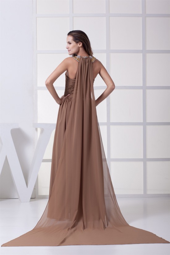 Sheath/Column Sleeveless Floor-Length Beading Prom/Formal Evening Dresses 02020366 Sheath/Column Sleeveless Floor-Length Beading Prom/Formal Evening Dresses 02020366