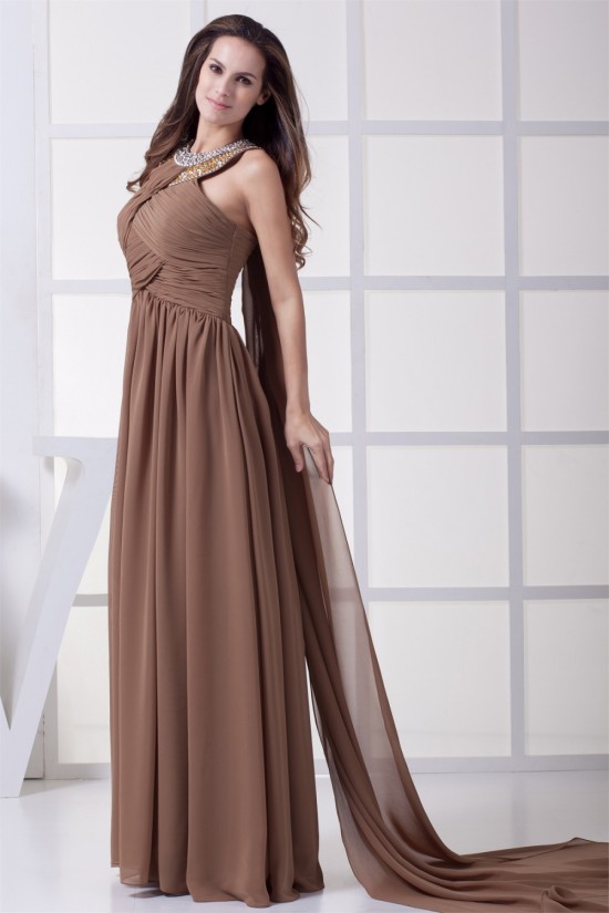 Sheath/Column Sleeveless Floor-Length Beading Prom/Formal Evening Dresses 02020366