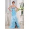 Trumpet/Mermaid Sweetheart Floor-Length Beading Long Blue Prom/Formal Evening Dresses 02020368