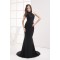 Trumpet/Mermaid Halter Floor-Length Beading Long Black Prom/Formal Evening Dresses 02020369