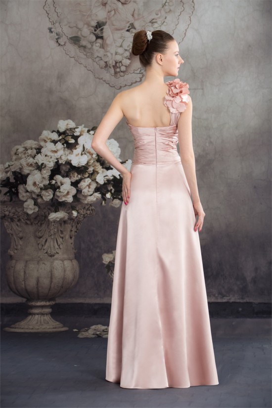 A-Line Handmade Flowers Asymmetrical Prom/Formal Evening Bridesmaid Dresses 02020370 A-Line Handmade Flowers Asymmetrical Prom/Formal Evening Bridesmaid Dresses 02020370