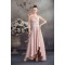 A-Line Handmade Flowers Asymmetrical Prom/Formal Evening Bridesmaid Dresses 02020370