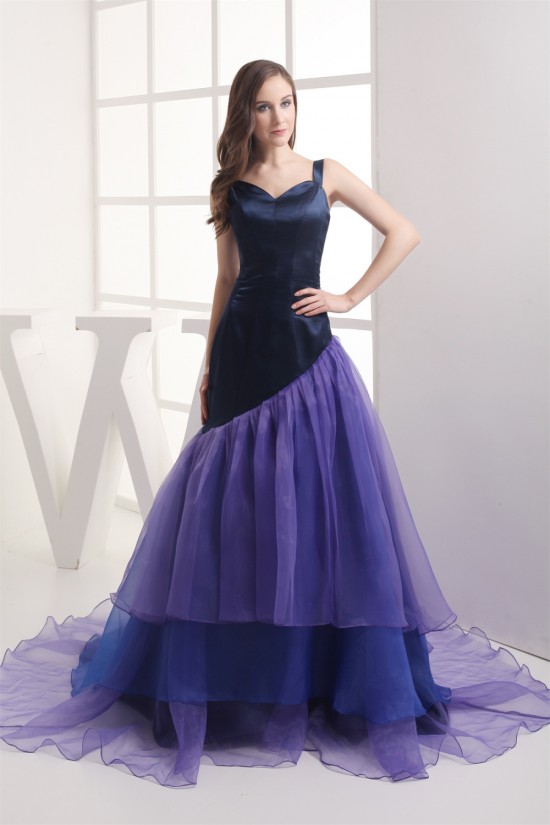 Sleeveless Organza Silk like Satin Ruched Prom/Formal Evening Dresses 02020377 Sleeveless Organza Silk like Satin Ruched Prom/Formal Evening Dresses 02020377