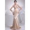 Trumpet/Mermaid Silk like Satin Brush Sweep Train Beaded Prom/Formal Evening Dresses 02020382