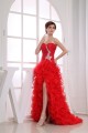 Sleeveless Sweetheart Beading Brush Sweep Train Long Red Prom/Formal Evening Dresses 02020386