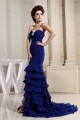 Long Blue Sweetheart Ruffles Chiffon Prom/Formal Evening Dresses 02020389