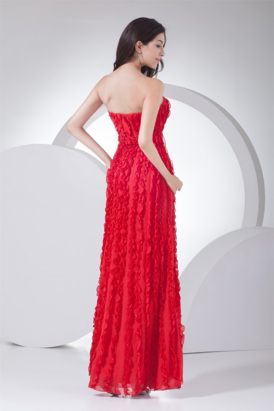 Soft Sweetheart Sheath/Column Sleeveless Long Red Prom/Formal Evening Dresses 02020392 Soft Sweetheart Sheath/Column Sleeveless Long Red Prom/Formal Evening Dresses 02020392