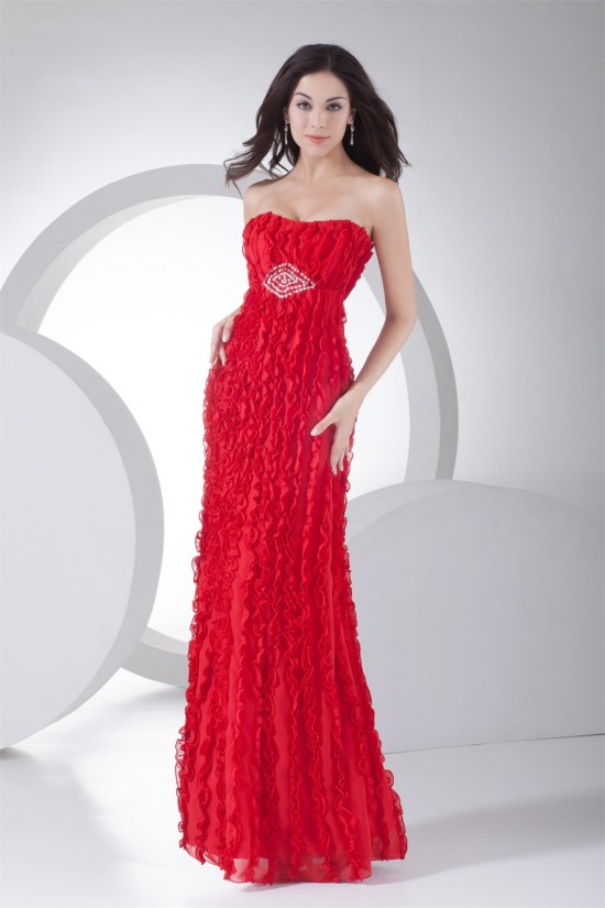 Soft Sweetheart Sheath/Column Sleeveless Long Red Prom/Formal Evening Dresses 02020392 Soft Sweetheart Sheath/Column Sleeveless Long Red Prom/Formal Evening Dresses 02020392
