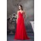 A-Line Spaghetti Straps Chiffon Long Red Prom/Formal Evening Dresses 02020393