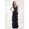 Sheath/Column Spaghetti Straps Cascading Ruffles Long Prom Evening Formal Dresses 02020394