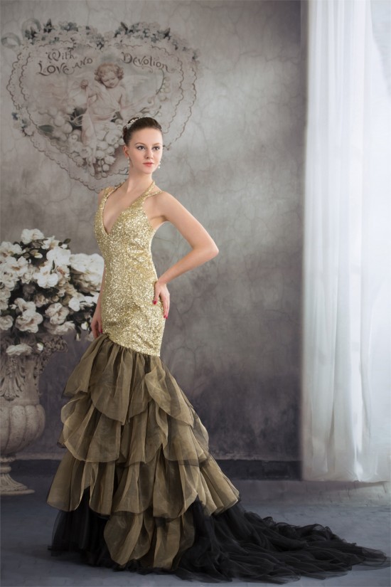 Spaghetti Straps Ruffles Mermaid/Trumpet Prom/Formal Evening Dresses 02020397 Spaghetti Straps Ruffles Mermaid/Trumpet Prom/Formal Evening Dresses 02020397