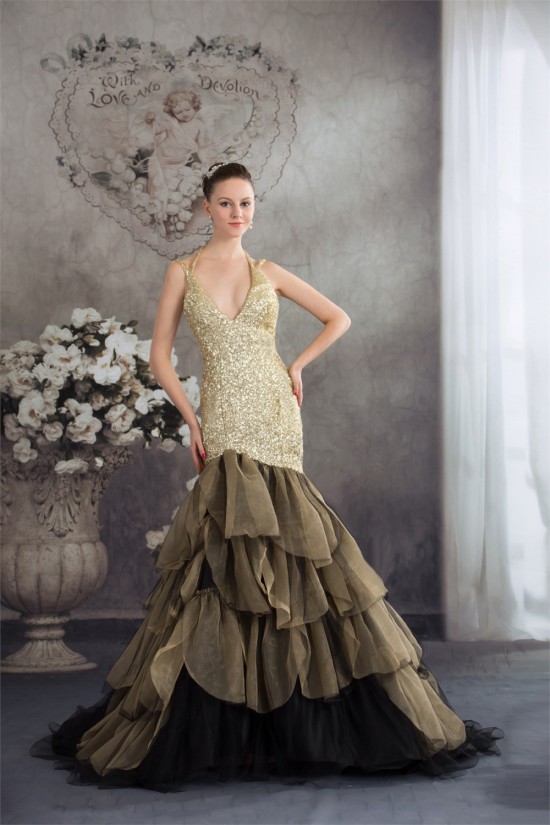 Spaghetti Straps Ruffles Mermaid/Trumpet Prom/Formal Evening Dresses 02020397 Spaghetti Straps Ruffles Mermaid/Trumpet Prom/Formal Evening Dresses 02020397