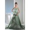 A-Line Sweetheart Handmade Flowers Brush Sweep Train Prom/Formal Evening Dresses 02020401