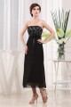 A-Line Strapless Chiffon Lace Black Prom/Formal Evening Bridesmaid Dresses 02020405 A-Line Strapless Chiffon Lace Black Prom/Formal Evening Bridesmaid Dresses 02020405