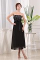 A-Line Strapless Chiffon Lace Black Prom/Formal Evening Bridesmaid Dresses 02020405 A-Line Strapless Chiffon Lace Black Prom/Formal Evening Bridesmaid Dresses 02020405