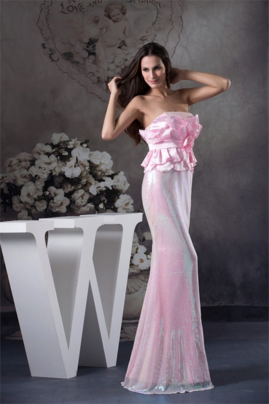 Strapless Mermaid/Trumpet Sleeveless Sequins Materinal Prom Evening Formal Dresses 02020407 Strapless Mermaid/Trumpet Sleeveless Sequins Materinal Prom Evening Formal Dresses 02020407