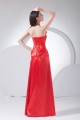 Strapless Silk like Satin Sheath/Column Beaded Long Red Prom/Formal Evening Dresses 02020409 Strapless Silk like Satin Sheath/Column Beaded Long Red Prom/Formal Evening Dresses 02020409