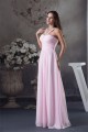 Straps Chiffon Beading Long Pink Prom/Formal Evening Bridesmaid Dresses 02020414