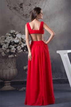 A-Line Chiffon Long Red Floor-Length Prom/Formal Evening Dresses 02020417