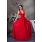 A-Line Chiffon Long Red Floor-Length Prom/Formal Evening Dresses 02020417