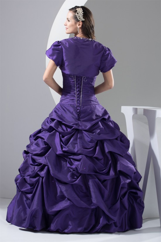 Ball Gown Sweetheart Beading Taffeta Floor-Length Prom/Formal Evening Dresses 02020425 Ball Gown Sweetheart Beading Taffeta Floor-Length Prom/Formal Evening Dresses 02020425