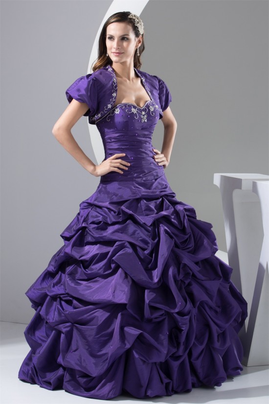 Ball Gown Sweetheart Beading Taffeta Floor-Length Prom/Formal Evening Dresses 02020425 Ball Gown Sweetheart Beading Taffeta Floor-Length Prom/Formal Evening Dresses 02020425